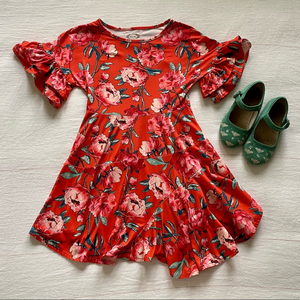 JOY FOLIE (Bundle) Dress & Mary Janes | Sz 6, 12T